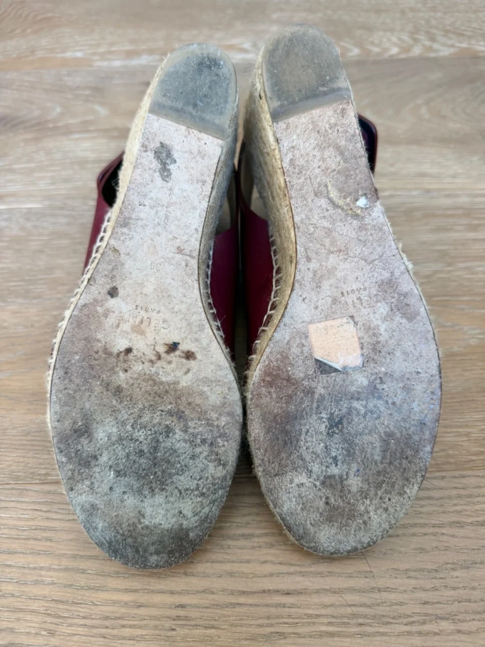 Celine maroon espadrille